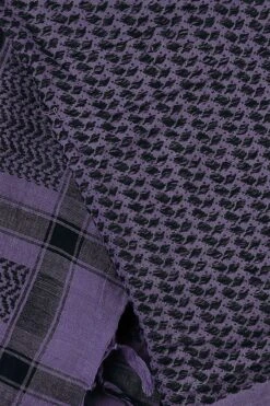 "Keffiyeh" Scarf Purple-black By Rock Daddy 7 "Keffiyeh" Scarf Purple-black By Rock Daddy -Men Fashion Clothing Store 484689d