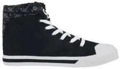 "Black Lined Sneakers With Print Details" Sneakers High Black By RED By EMP 11 "Black Lined Sneakers With Print Details" Sneakers High Black By RED By EMP -Men Fashion Clothing Store 485639a3