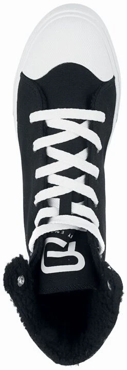 "Black Lined Sneakers With Print Details" Sneakers High Black By RED By EMP 12 "Black Lined Sneakers With Print Details" Sneakers High Black By RED By EMP -Men Fashion Clothing Store 485639a4