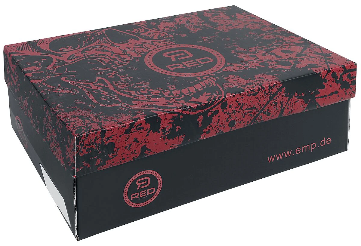 "Black Lined Sneakers With Print Details" Sneakers High Black By RED By EMP 9 "Black Lined Sneakers With Print Details" Sneakers High Black By RED By EMP - Image 7