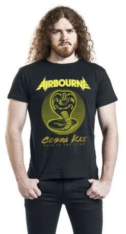 "Cobra Kai" T-Shirt Black By Airbourne -Men Fashion Clothing Store 486496wa