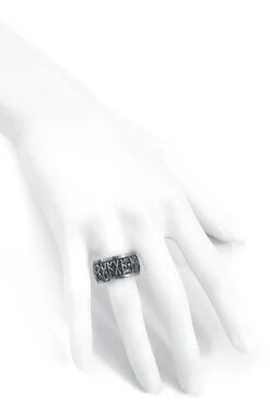 "Runes" Ring Silver-coloured By Alchemy Gothic -Men Fashion Clothing Store 489465c