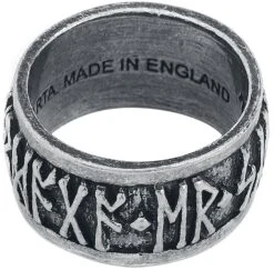 "Runes" Ring Silver-coloured By Alchemy Gothic -Men Fashion Clothing Store 489465d