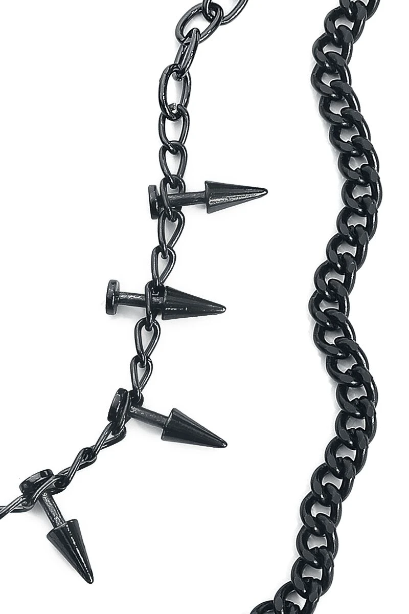 "Spike Chain" Wallet Chain Black By Rock Rebel By EMP 4 "Spike Chain" Wallet Chain Black By Rock Rebel By EMP - Image 2