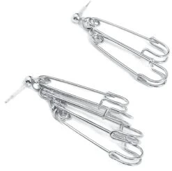 "Safety Pin" Earring Silver-coloured By Black Premium By EMP 8 "Safety Pin" Earring Silver-coloured By Black Premium By EMP -Men Fashion Clothing Store 489658a2