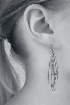 "Safety Pin" Earring Silver-coloured By Black Premium By EMP 9 "Safety Pin" Earring Silver-coloured By Black Premium By EMP -Men Fashion Clothing Store 489658c