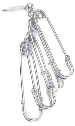 "Safety Pin" Earring Silver-coloured By Black Premium By EMP 10 "Safety Pin" Earring Silver-coloured By Black Premium By EMP -Men Fashion Clothing Store 489658d