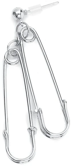 "Safety Pin" Earring Silver-coloured By Black Premium By EMP 11 "Safety Pin" Earring Silver-coloured By Black Premium By EMP -Men Fashion Clothing Store 489658d2