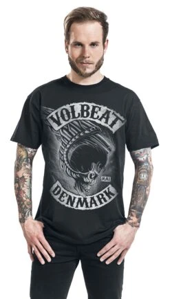 "Flying Skullwing" T-Shirt Black By Volbeat -Men Fashion Clothing Store 491249wa