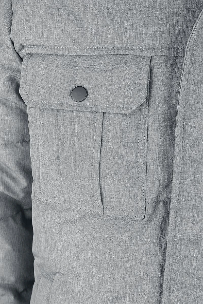 "Noah Jacket" Winter Jacket Mottled Light Grey By Produkt 5 "Noah Jacket" Winter Jacket Mottled Light Grey By Produkt - Image 3