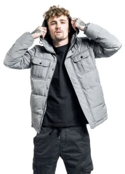 "Noah Jacket" Winter Jacket Mottled Light Grey By Produkt 10 "Noah Jacket" Winter Jacket Mottled Light Grey By Produkt -Men Fashion Clothing Store 491516wa