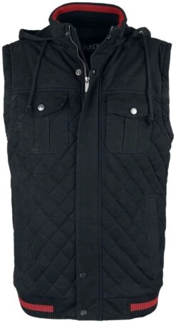 "Black Jacket With Quilting And Red Detail" Between-seasons Jacket Black By Black Premium By EMP 11 "Black Jacket With Quilting And Red Detail" Between-seasons Jacket Black By Black Premium By EMP -Men Fashion Clothing Store 493839c