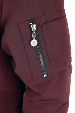 "Red Between-Seasons Jacket" Fleece Jacket Black-red By RED By EMP -Men Fashion Clothing Store 493940d2