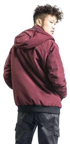 "Red Between-Seasons Jacket" Fleece Jacket Black-red By RED By EMP -Men Fashion Clothing Store 493940wb