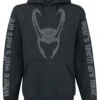 "Wolf's Teeth" Hooded Sweater Black By Loki -Men Fashion Clothing Store 494078a