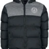 "Puffer Jacket" Winter Jacket Black-grey By Unfair Athletics -Men Fashion Clothing Store 494428a