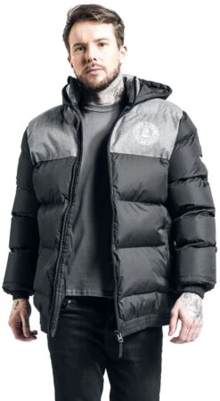 "Puffer Jacket" Winter Jacket Black-grey By Unfair Athletics -Men Fashion Clothing Store 494428wa
