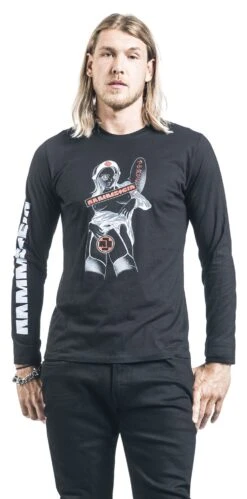 "Krankenschwester" Long-sleeve Shirt Black By Rammstein 10 "Krankenschwester" Long-sleeve Shirt Black By Rammstein -Men Fashion Clothing Store 495238wa