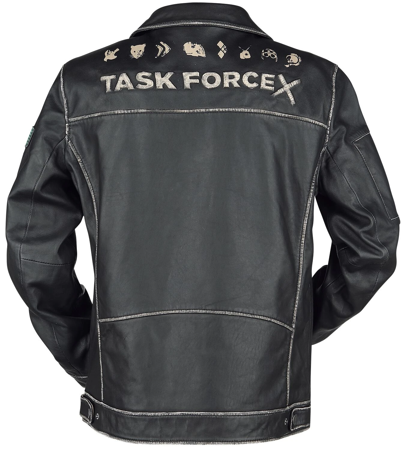 "2 - Rick Flag" Leather Jacket Black By Suicide Squad 4 "2 - Rick Flag" Leather Jacket Black By Suicide Squad - Image 2