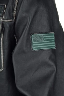 "2 - Rick Flag" Leather Jacket Black By Suicide Squad 16 "2 - Rick Flag" Leather Jacket Black By Suicide Squad -Men Fashion Clothing Store 495728d3