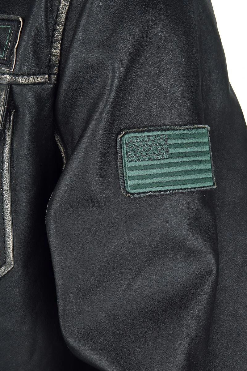 "2 - Rick Flag" Leather Jacket Black By Suicide Squad 8 "2 - Rick Flag" Leather Jacket Black By Suicide Squad - Image 6