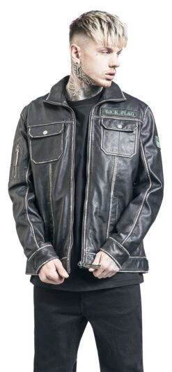 "2 - Rick Flag" Leather Jacket Black By Suicide Squad 18 "2 - Rick Flag" Leather Jacket Black By Suicide Squad -Men Fashion Clothing Store 495728wa