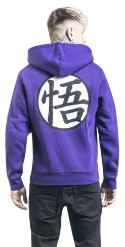 "Goku" Hooded Zip Lilac By Dragon Ball -Men Fashion Clothing Store 498659wb
