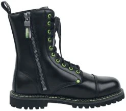 "Pickle Rick" Laced Boots Black By Rick And Morty -Men Fashion Clothing Store 499499a3