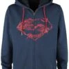 "Man Of Steel" Hooded Zip Dark Blue By Superman