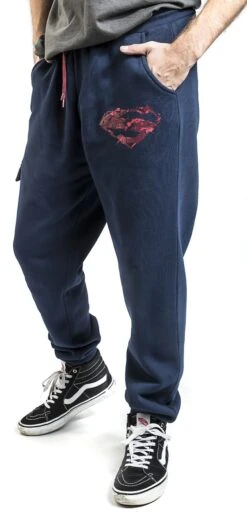 "Superman" Tracksuit Trousers Dark Blue By Superman -Men Fashion Clothing Store 499584wa