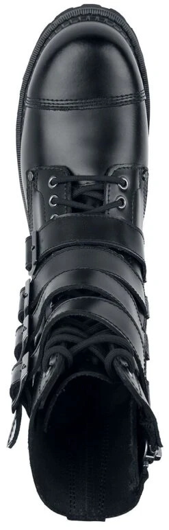 "Black Boots With Lacing And Buckles" Boot Black By Gothicana By EMP 11 "Black Boots With Lacing And Buckles" Boot Black By Gothicana By EMP -Men Fashion Clothing Store 499956a4