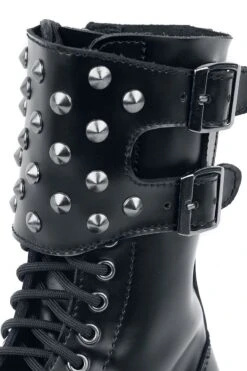 "Black Boots With Studded Buckles" Boot Black By Gothicana By EMP 13 "Black Boots With Studded Buckles" Boot Black By Gothicana By EMP -Men Fashion Clothing Store 499968d