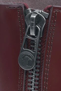 "Dark Red Lace-Up Boots" Boot Dark Red By Black Premium By EMP -Men Fashion Clothing Store 502989d