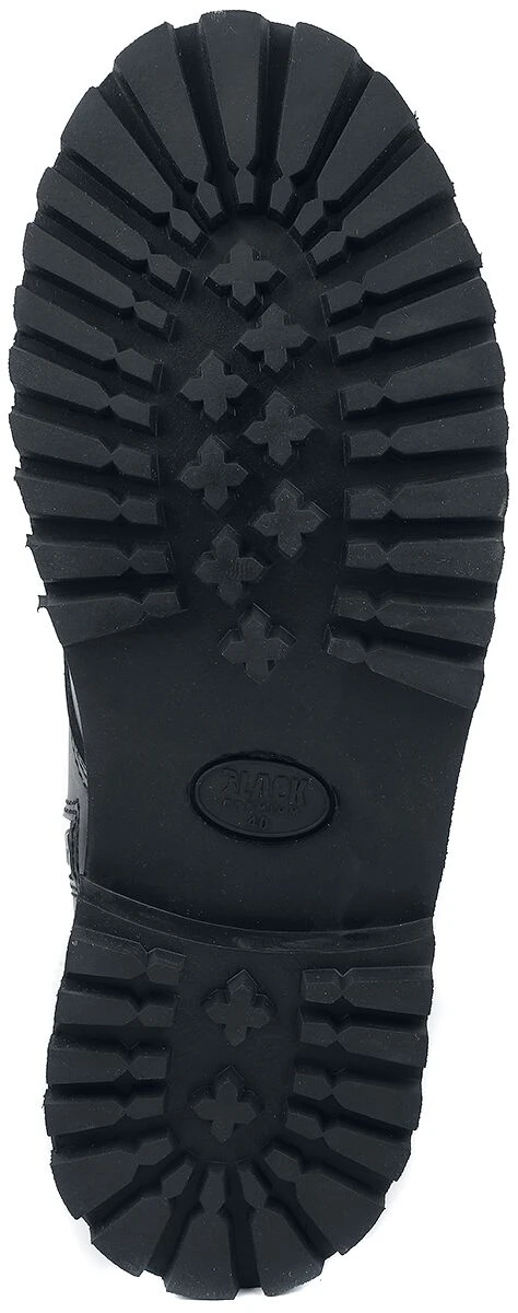 "Black 14 Hole Lace-Up Boots" Boot Black By Black Premium By EMP 7 "Black 14 Hole Lace-Up Boots" Boot Black By Black Premium By EMP - Image 5