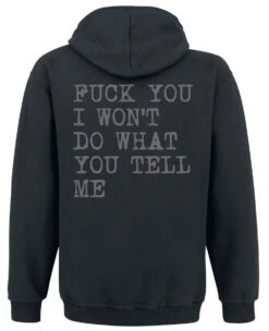 "FTBK" Hooded Sweater Black By Rage Against The Machine -Men Fashion Clothing Store 503971b
