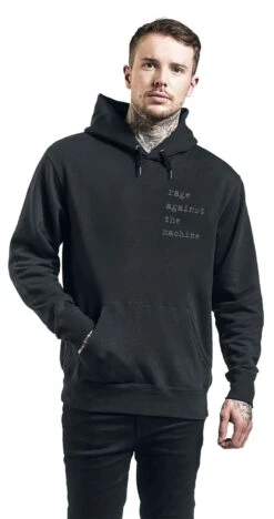 "FTBK" Hooded Sweater Black By Rage Against The Machine -Men Fashion Clothing Store 503971wa