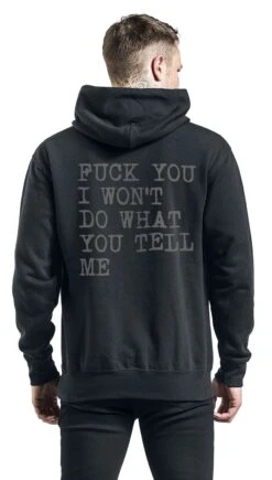 "FTBK" Hooded Sweater Black By Rage Against The Machine -Men Fashion Clothing Store 503971wb
