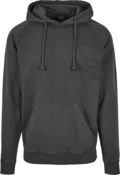 "Overdyed Hoodie" Hooded Sweater Black By Urban Classics