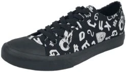 "Sneakers With Occult Symbols" Sneakers Black By Gothicana By EMP