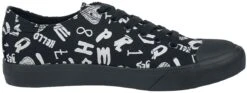 "Sneakers With Occult Symbols" Sneakers Black By Gothicana By EMP -Men Fashion Clothing Store 504854a3