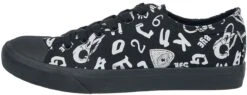 "Sneakers With Occult Symbols" Sneakers Black By Gothicana By EMP -Men Fashion Clothing Store 504854a4