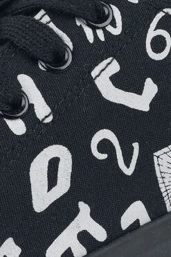 "Sneakers With Occult Symbols" Sneakers Black By Gothicana By EMP -Men Fashion Clothing Store 504854d