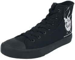 "Sneakers With Skeleton Hand" Sneakers High Black By Black Blood By Gothicana