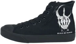 "Sneakers With Skeleton Hand" Sneakers High Black By Black Blood By Gothicana 13 "Sneakers With Skeleton Hand" Sneakers High Black By Black Blood By Gothicana -Men Fashion Clothing Store 504905a4