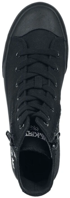 "Sneakers With Skeleton Hand" Sneakers High Black By Black Blood By Gothicana 14 "Sneakers With Skeleton Hand" Sneakers High Black By Black Blood By Gothicana -Men Fashion Clothing Store 504905a5