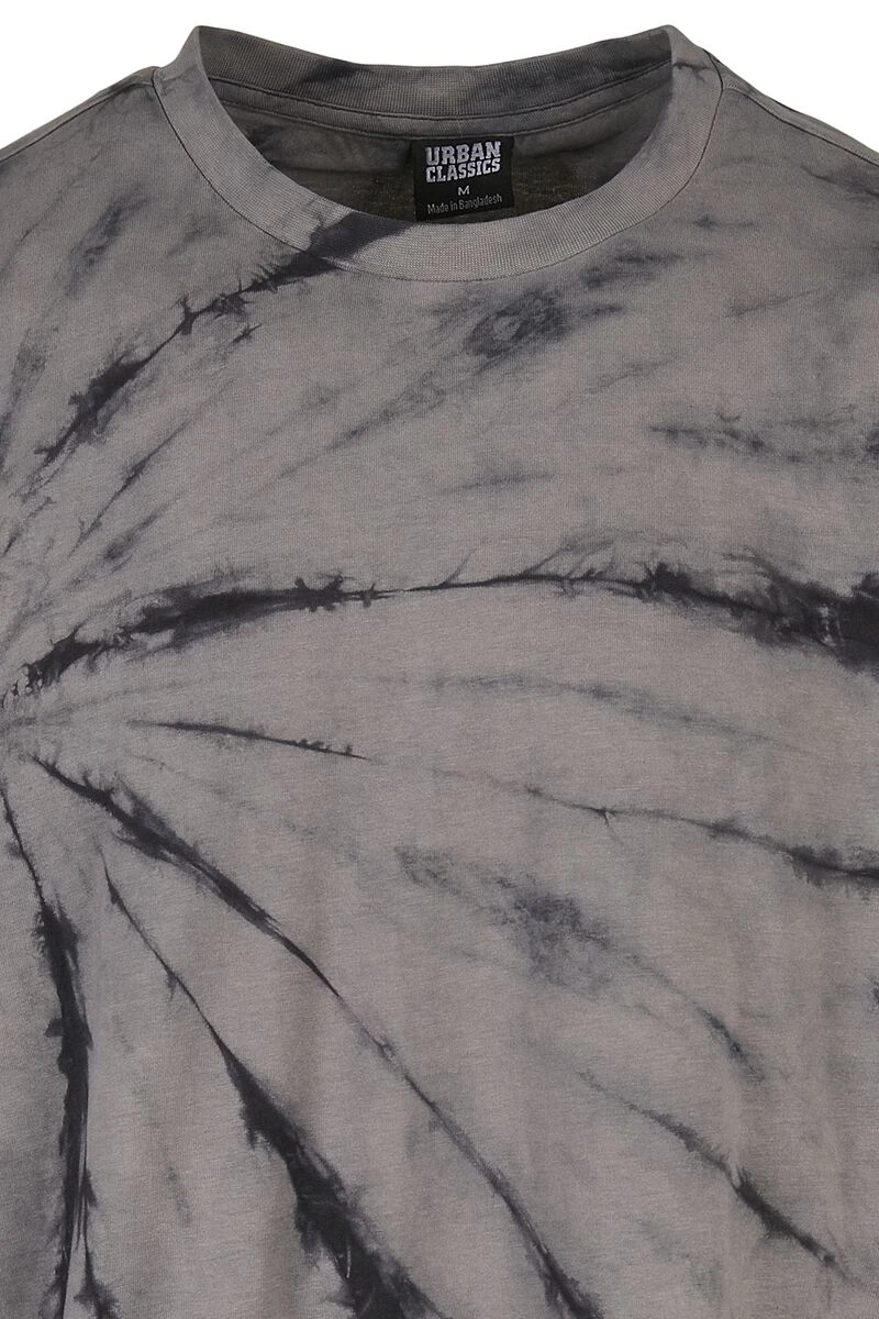 "Boxy Tye Dye LS" Long-sleeve Shirt Black-grey By Urban Classics 5 "Boxy Tye Dye LS" Long-sleeve Shirt Black-grey By Urban Classics - Image 3