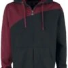 "Red-Black Hoodie Jacket" Hooded Zip Bordeaux-black By RED By EMP 1 "Red-Black Hoodie Jacket" Hooded Zip Bordeaux-black By RED By EMP -Men Fashion Clothing Store 507927a