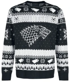 "Winter Is Coming" Christmas Jumper Grey By Game Of Thrones