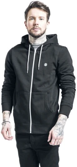 "Cornell Classic" Hooded Zip Black By Element -Men Fashion Clothing Store 508286wa