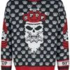"Holiday Sweater 2022" Christmas Jumper Multicolour By Five Finger Death Punch
